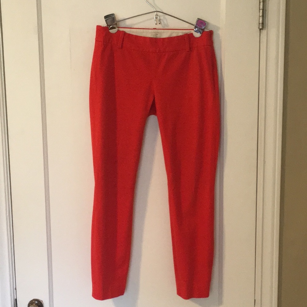 JCrew red Minnie pants